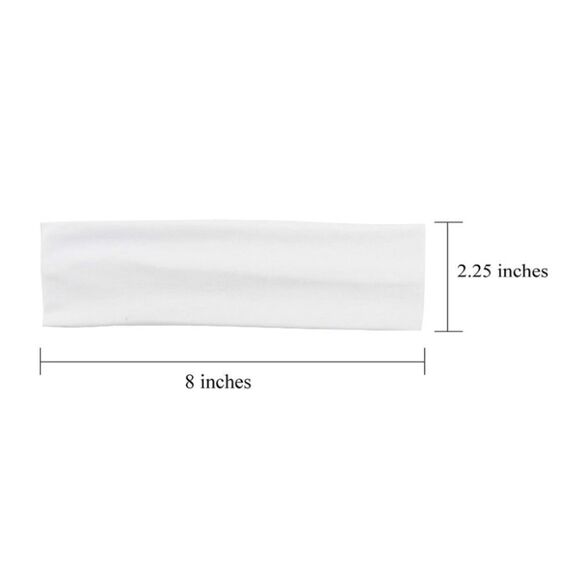 10 pc Headband Set White